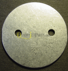 Spjällplatta aluminium 51mm x 1,5mm Dominator