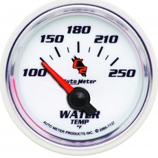 Autometer "C2", Vattentempmätare, 100-250 °F, 52 mm