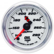 Autometer "C2", Oljetempmätare, 140-280 °F, 52 mm
