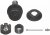 Spindelled övre Chevy, Dodge, Ford, GMC, Jeep, 4WD 1970-93