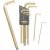Insexnycklar med kullrig sida, 1,5-10 mm / 0,050"-3/8"