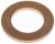Kopparbricka för bromsslangar 17,53 x 11,18 x 1,0 mm