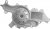 Vattenpump Ford/Mercury V6 1986-95