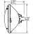 Sealed Beam 5,75", hel/halvljus
