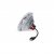 Holley Retrobright LED-strålkastare, 7", vit lins