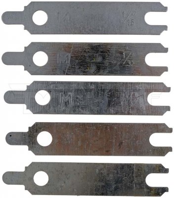 Startmotorshims GM 5 stycken