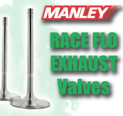 Manley Race Flo avgasventil 1,465" x 11/32" x 5,080", SS, Ford SB 1962-01