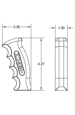 Hurst Pistol Grip växelspaksknopp