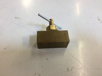 Avtappningskran i mässing 1/8" NPT, hona