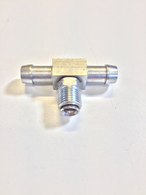 T-nippel 1 x kona, 2 x 3/8" slang