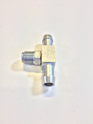 T-nippel 1 x kona, 2 x 3/8" slang