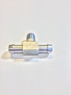 T-nippel 1 x kona, 2 x 3/8" slang