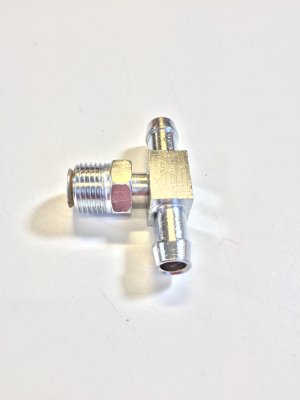 T-nippel 1 x kona, 2 x 3/8" slang