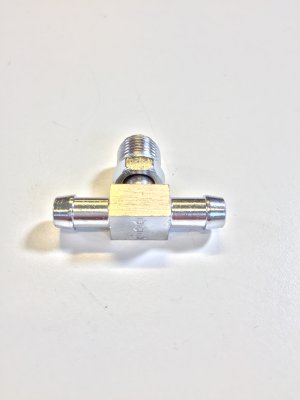 T-nippel 1 x kona, 2 x 3/8" slang
