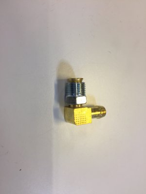 Slangnippel 90 grader, kona - slanganslutning