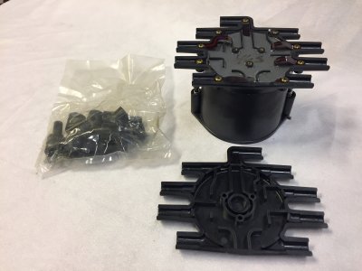Moroso fördelarlock med 4 tändkablar åt varje håll, Chevy SB/BB