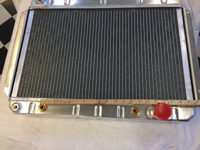Aluminiumkylare Chevy Chevelle 1966-67 med automat