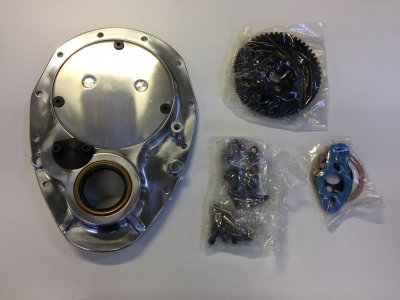 Gear Drive med kåpa, Chevy SB (262-400) 1955-95