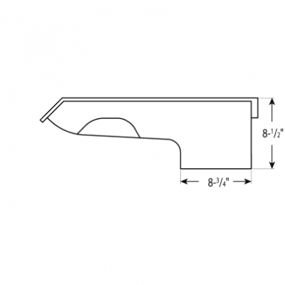 Moroso oljetråg 7 quarts 8,5" djupt, Pontiac V8