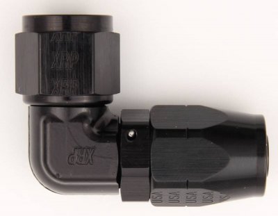 AN-koppling slangände 90 grader dubbel swivel smidd