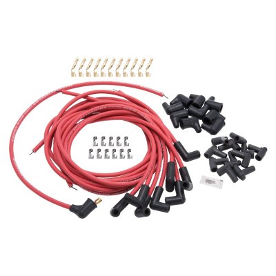 Edelbrock Max-Fire tändkablar Röda, 90 grader, halvklara