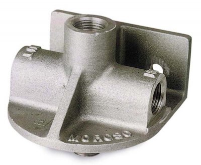 Moroso extern oljefilterhållare Chevy SB/BB