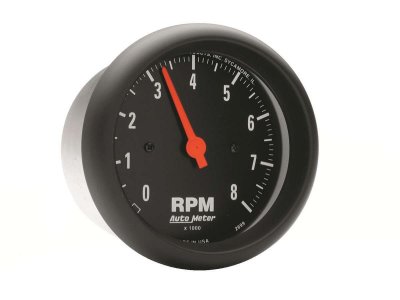 Autometer "Z-serien", Varvräknare 0-8.000 rpm, 52 mm