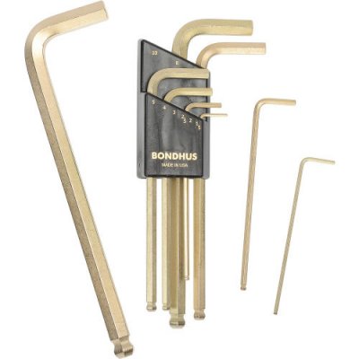 Insexnycklar med kullrig sida, 1,5-10 mm / 0,050"-3/8"