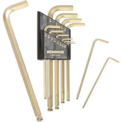 Insexnycklar med kullrig sida, 1,5-10 mm / 0,050"-3/8"