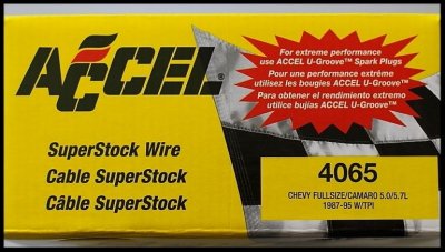 Accel tändkablar Chevy SB (5,0/5,7) Fullsize/Camaro 1987-95 TPI, Raka/90°