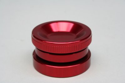 Påfyllningslock Billet Aluminium, Bolt-On, Rött