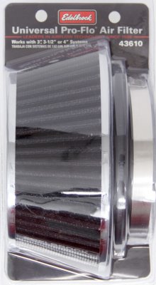 Persåkers Speedshop Air Filter Element, Pro-Flo, Conical, 6-1/8 in Base, 4-3/4 in Top OD, 3-3/4 in Tall, 3-4 in Inlet, Cotton