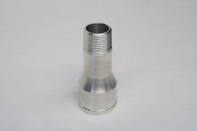Aluminiumnippel till elvattenpump, 3/4" NPT x 3" x 1,5"