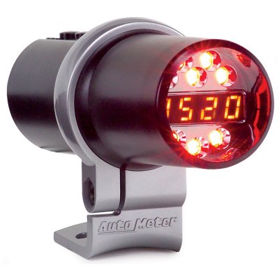Autometer SHIFT-LIGHT, 0-16,000 RPM, Svart