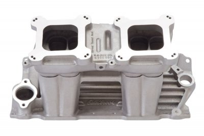 Persåkers Speedshop Street Tunnel Ram, 2 Square Bore, Tunnel Ram, Aluminum, Natural, Small Block Chevy