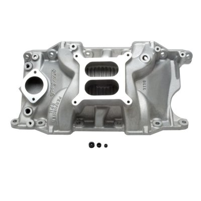 Persåkers Speedshop Performer RPM 340 / 360, Square Bore, Dual Plane, Aluminum, Natural, Small Block Mopar,