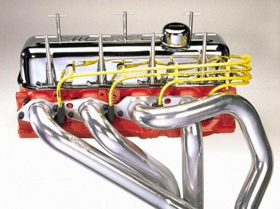 Moroso tändkabelhållare Chevy BB, Krom/Svarta