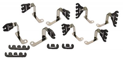 Moroso tändkabelhållare Chevy BB, Krom/Svarta
