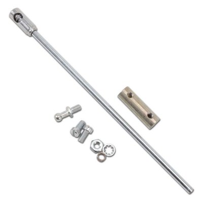 Persåkers Speedshop Linkage Extension, Throttle, 7-1/2 in Length, Steel, Zinc Oxide, Universal