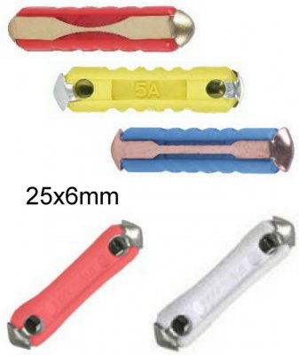 Bilsäkring GBC 25 x 6 mm
