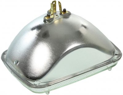 Sealed Beam 5,6" x 7,9", hel/halvljus