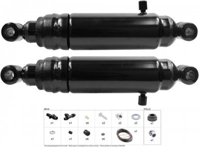 Monroe luftstötdämpare Max-Air Adjust bak, Mopar 1955-76