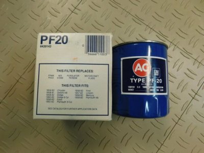 Oljefilter PF20