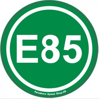 E85 dekal klistermärke