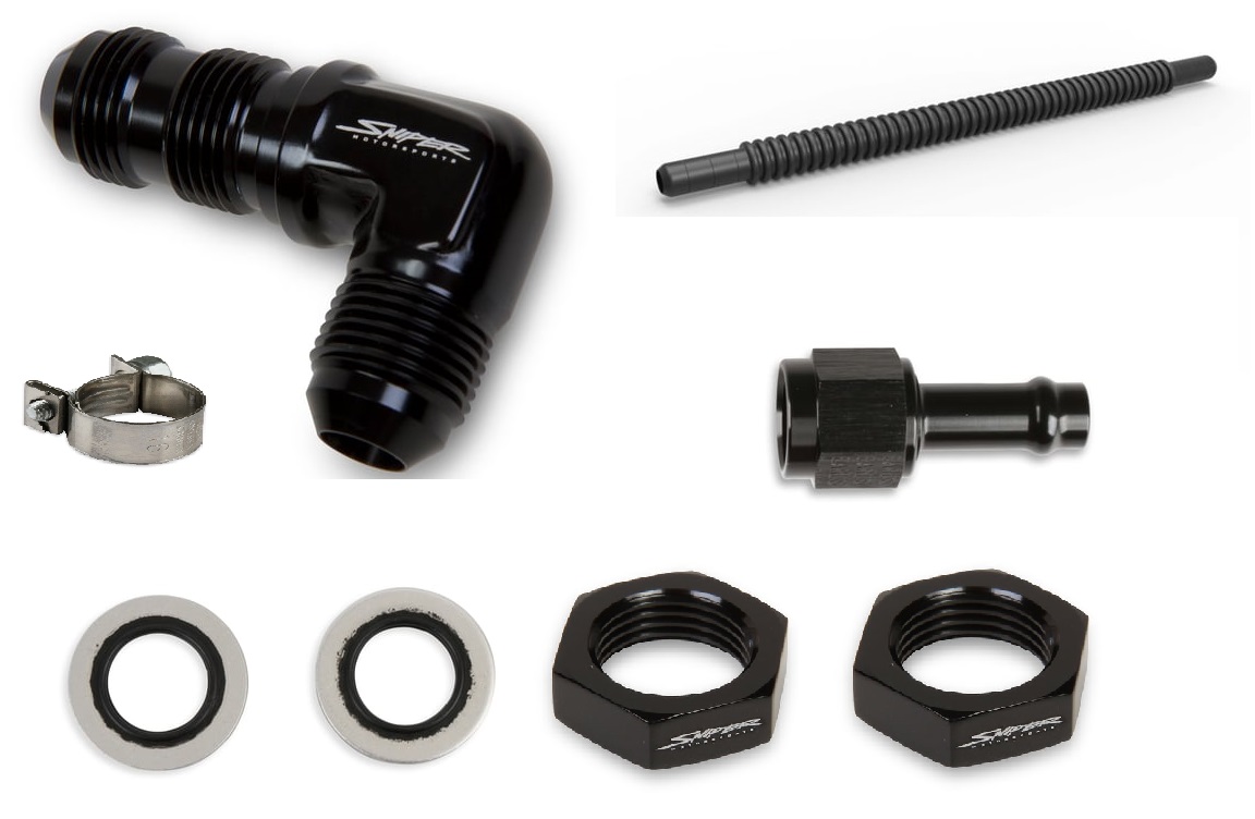 Holley Sniper Tankgenomf ring AN6 90 Persaker se